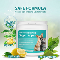 Pet Teeth Cleaning Finger Wipes