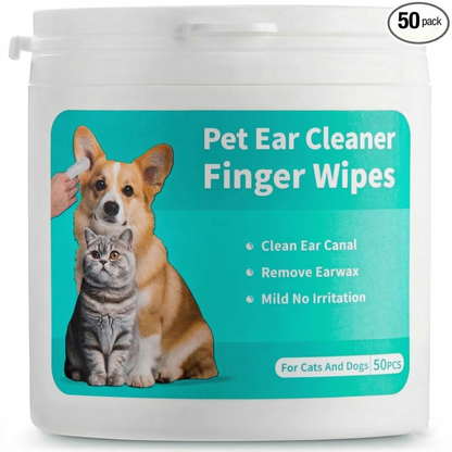 Finger Wipes for Pet Ear Cleaning